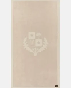 Strandhandtuch Crest Beige