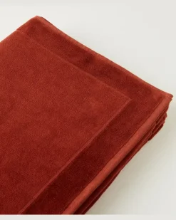 Strandhandtuch Crest Rot