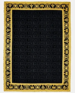 Strandhandtuch I Love Baroque Schwarz