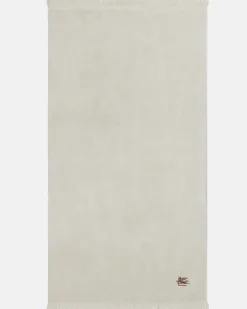 Strandhandtuch Ischia aus Baumwolle Beige