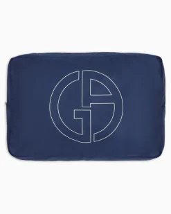 Strandtuch aus Baumwolle mit Jacquard-Stoff-Logo Pink