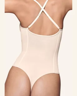 String-Body All Mesh Mit Shaping-Effekt orange Beige
