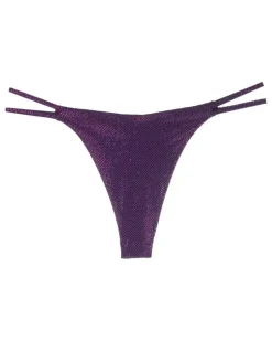 String mit Kristallen - Violett
