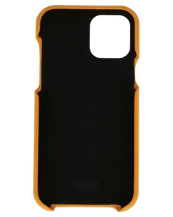 Strukturierte Handyhülle mit Logo-Print - Gelb