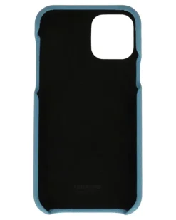 Strukturierte Handyhülle mit Logo-Print - Blau