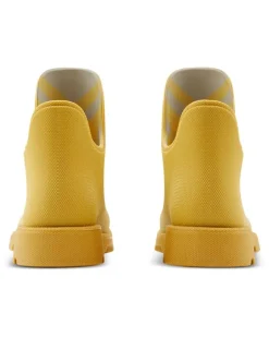 Strukturierte Regenstiefel - Gelb