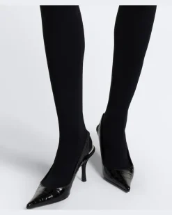 Strumpfhose aus einem Baumwollgemisch Schwarz