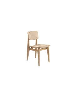 Stuhl Gascoin - Holz natur - Papierschnur - Designer Marcel Gascoin