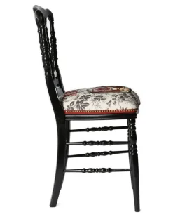 Stuhl mit aufgesticktem Tiger - Schwarz