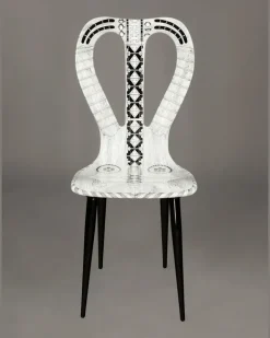 Stuhl mit Gitarren-Design - Weiß