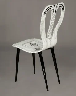 Stuhl mit Gitarren-Design - Weiß