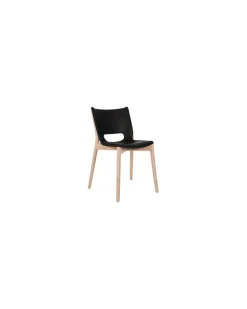 Stuhl Poêle Collection - Schwarz - Buchenfurnier - Designer Philippe Starck