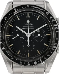 1990s verschraubte Speedmaster Armbanduhr 42mm - Silber
