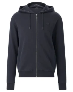 Sweatjacke aus Baumwolle Navy