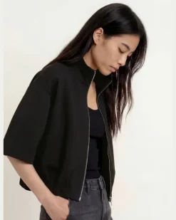 Sweatjacke Galtos Mit 3/4-Arm schwarz