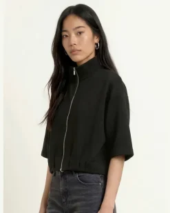 Sweatjacke Galtos Mit 3/4-Arm schwarz