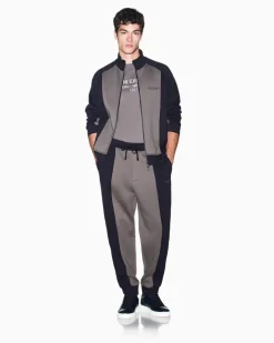 Sweatjacke im Regular Fit aus Baumwollmix mit Reißverschluss Marineblau