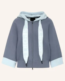 Sweatjacke Mit 3/4-Arm blau 380