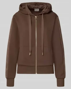 Sweatjacke mit Kapuze Schoko