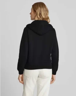 Sweatjacke mit Logo-Stitching Black