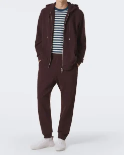 Sweatpants aus Baumwolle Burgunderrot