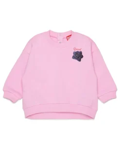 Sweatshirt aus Baumwolle mit Rosenprint - Sweatshirts - Damen - Rosa