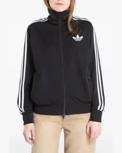 Sweatshirtjacke mit drei Streifen - Schwarz