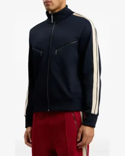Sweatshirtjacke mit Logo - Blau