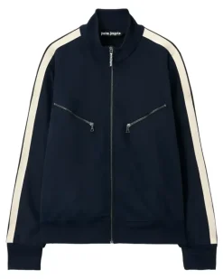 Sweatshirtjacke mit Logo - Blau