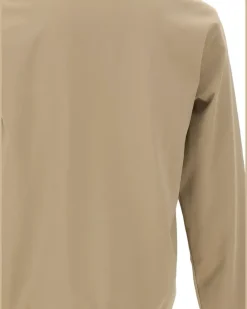 Sweatshirtjacke mit Logo-Detail - Nude