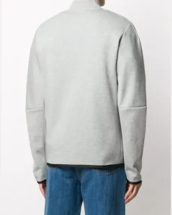 Sweatshirtjacke mit Logo - Grau