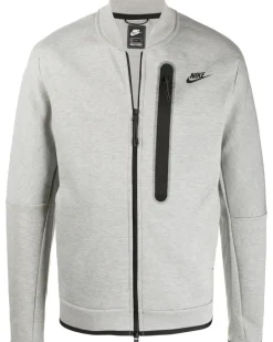 Sweatshirtjacke mit Logo - Grau