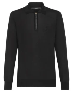 Sweatshirtjacke mit Logo - Schwarz