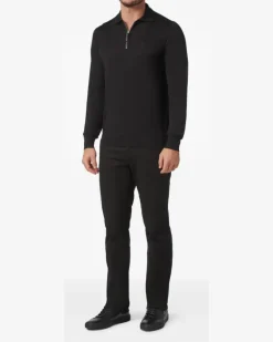 Sweatshirtjacke mit Logo - Schwarz