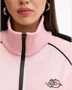 Sweatshirtjacke mit Reißverschluss - Rosa