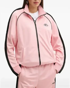 Sweatshirtjacke mit Reißverschluss - Rosa