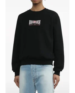 Sweatshirtjacke mit Reißverschluss - Schwarz