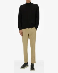 Sweatshirtjacke mit Reißverschluss - Schwarz