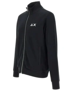 Sweatshirtjacke mit Reißverschluss - Schwarz