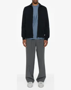Sweatshirtjacke mit Reißverschluss - Blau