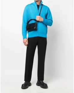 Sweatshirtjacke mit Reißverschluss - Blau