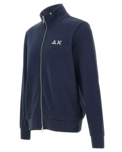 Sweatshirtjacke mit Reißverschluss - Blau