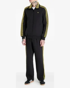 Sweatshirtjacke mit Streifendetail - Schwarz