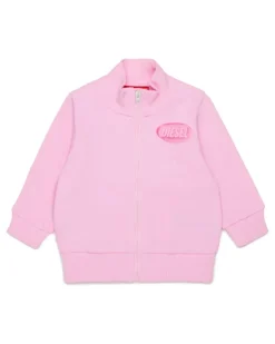 Sweatshirt mit Reißverschluss und Logo-Print - Sweatshirts - Unisex - Rosa