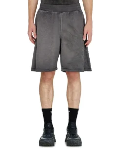 Sweatshorts mit Dévoré-Motiven - Kurze Hosen - Herren - Grau