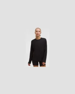Swiftly Relaxed Langarmshirt e Passform für Frauen – Größe in Black