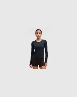 Swiftly Tech Langarmshirt 2.0 Taillenlänge für Frauen – Größe in True Navy