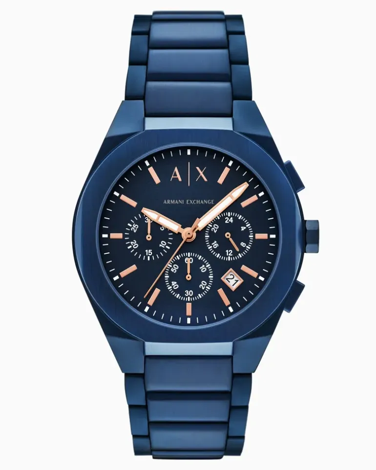 Sync Chronograph aus Edelstahl in Blau Mehrfarbig