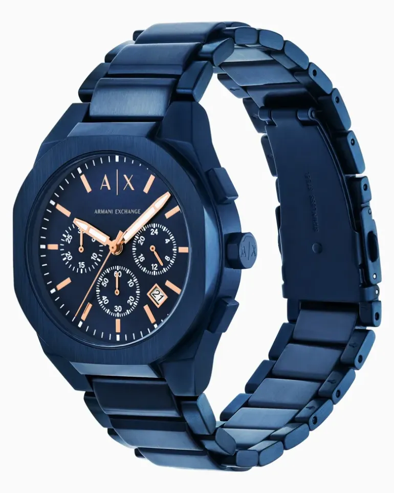 Sync Chronograph aus Edelstahl in Blau Mehrfarbig