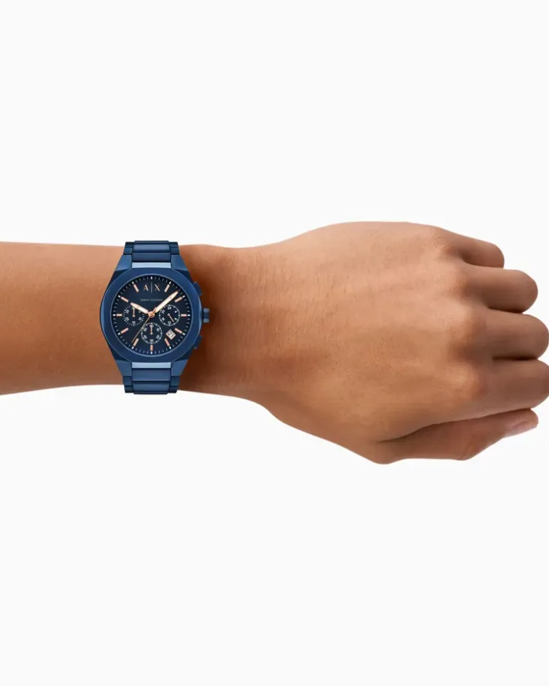 Sync Chronograph aus Edelstahl in Blau Mehrfarbig
